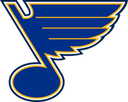 St Louis Blues Team Logo Staycation Slipper, Mens Size: L