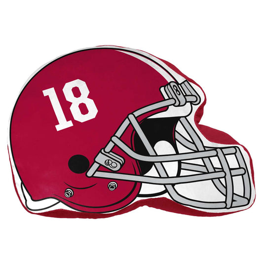 Alabama Crimson Tide NCAA Helmet Super Soft Football Pillow - Crimson