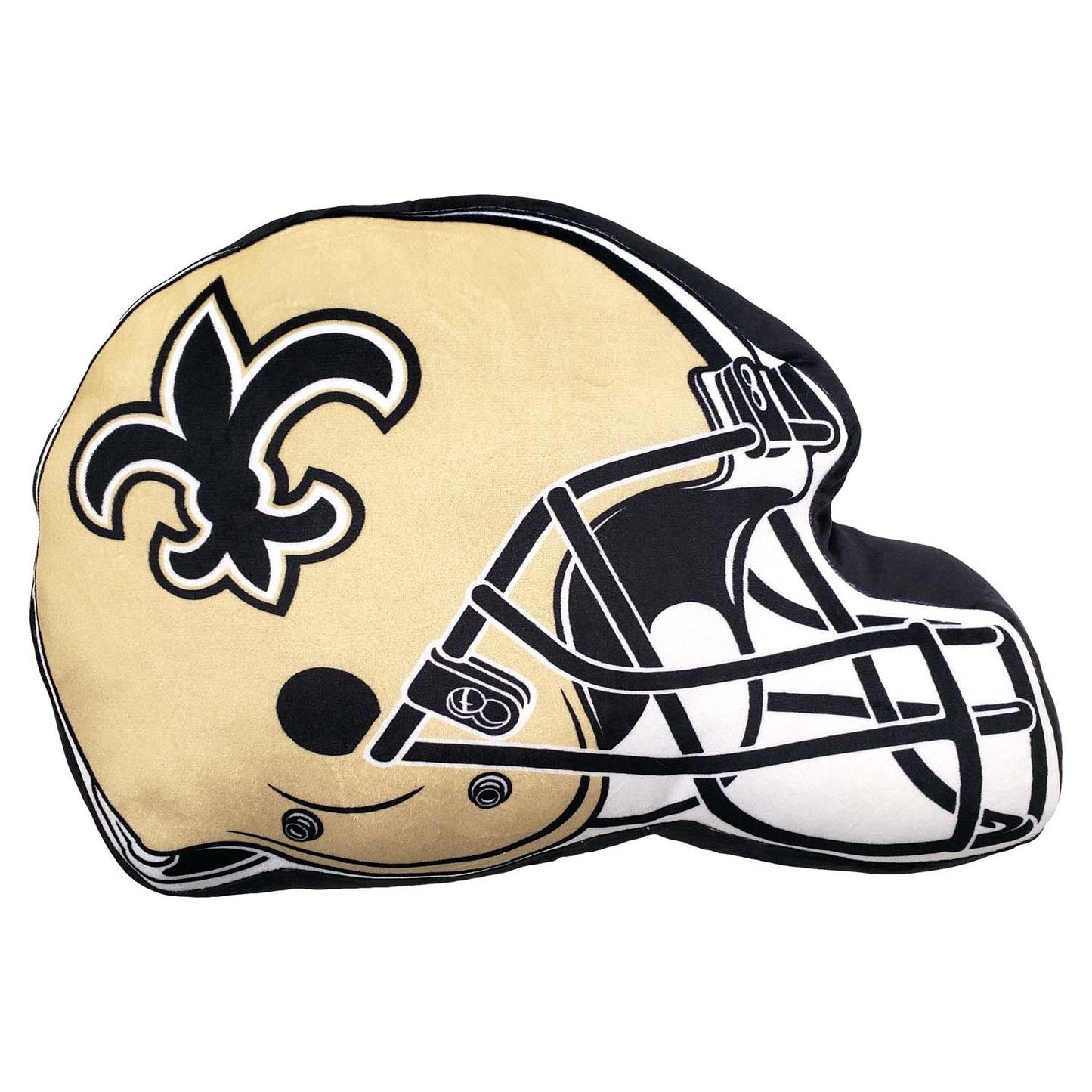 New Orleans Saints NFL Helmet Football Super Soft Plush Pillow - Gold