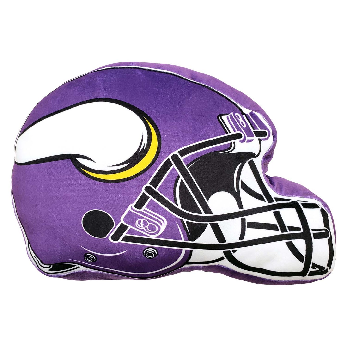 Minnesota Vikings NFL Helmet Football Super Soft Plush Pillow - Purple