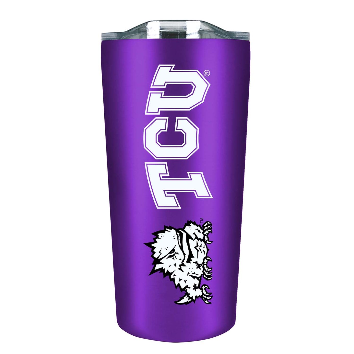 TCU Horned Frogs NCAA Stainless Steel Tumbler perfect for Gameday - Purple