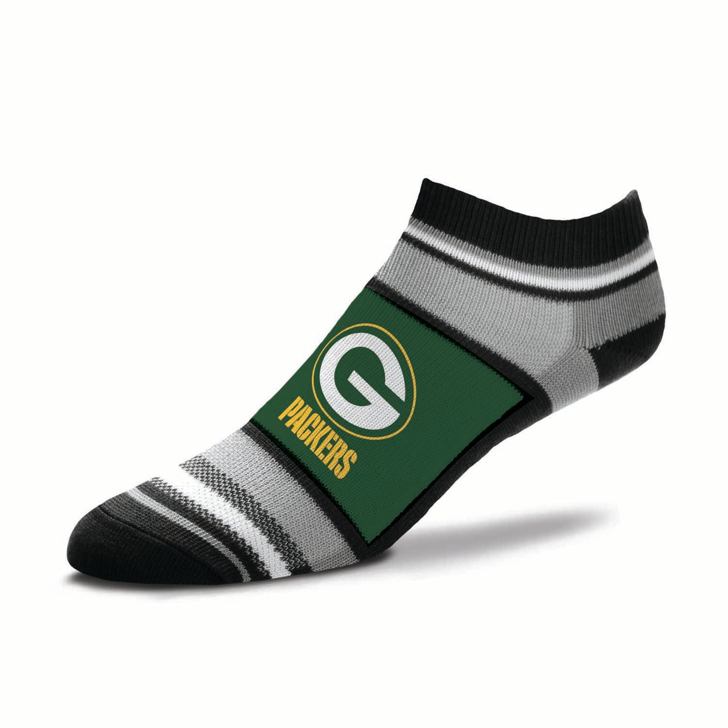 Green Bay Packers NFL Adult Marquis Addition No Show Socks - Green