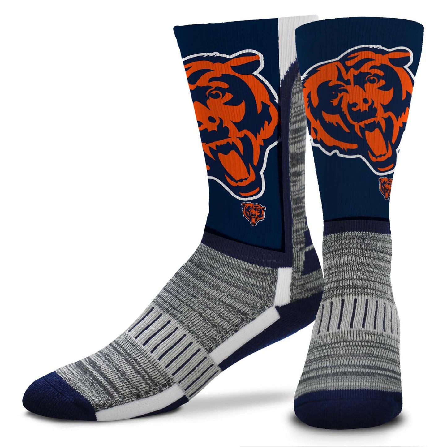 Chicago Bears NFL Adult Curve Socks - Navy