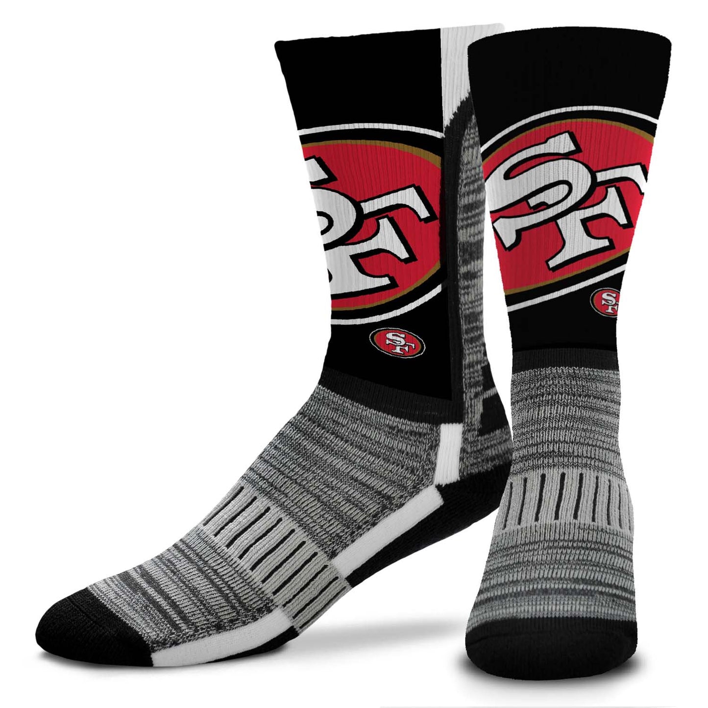San Francisco 49ers NFL V Curve Socks - Black