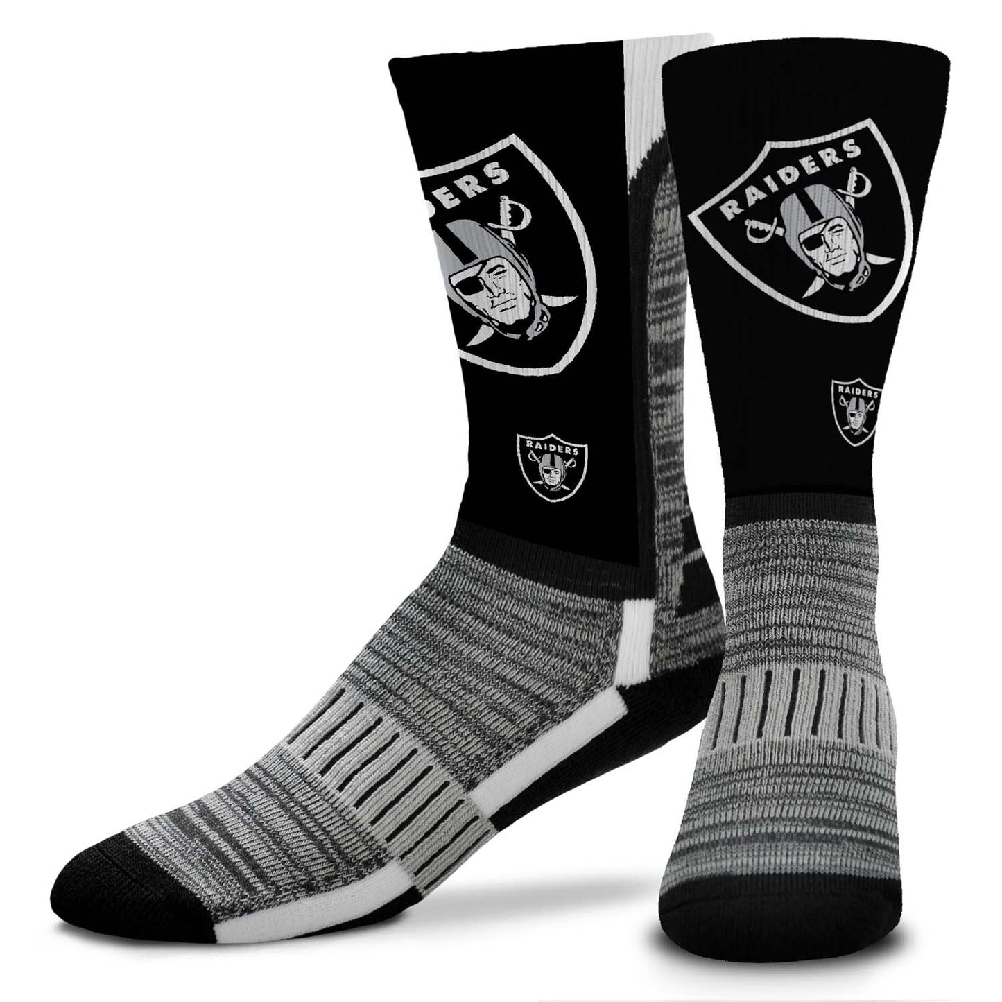 Las Vegas Raiders NFL Youth V Curve Socks - Black