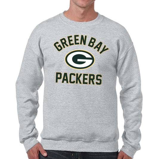 Green Bay Packers NFL Adult Gameday Football Crewneck Sweatshirt - Gray
