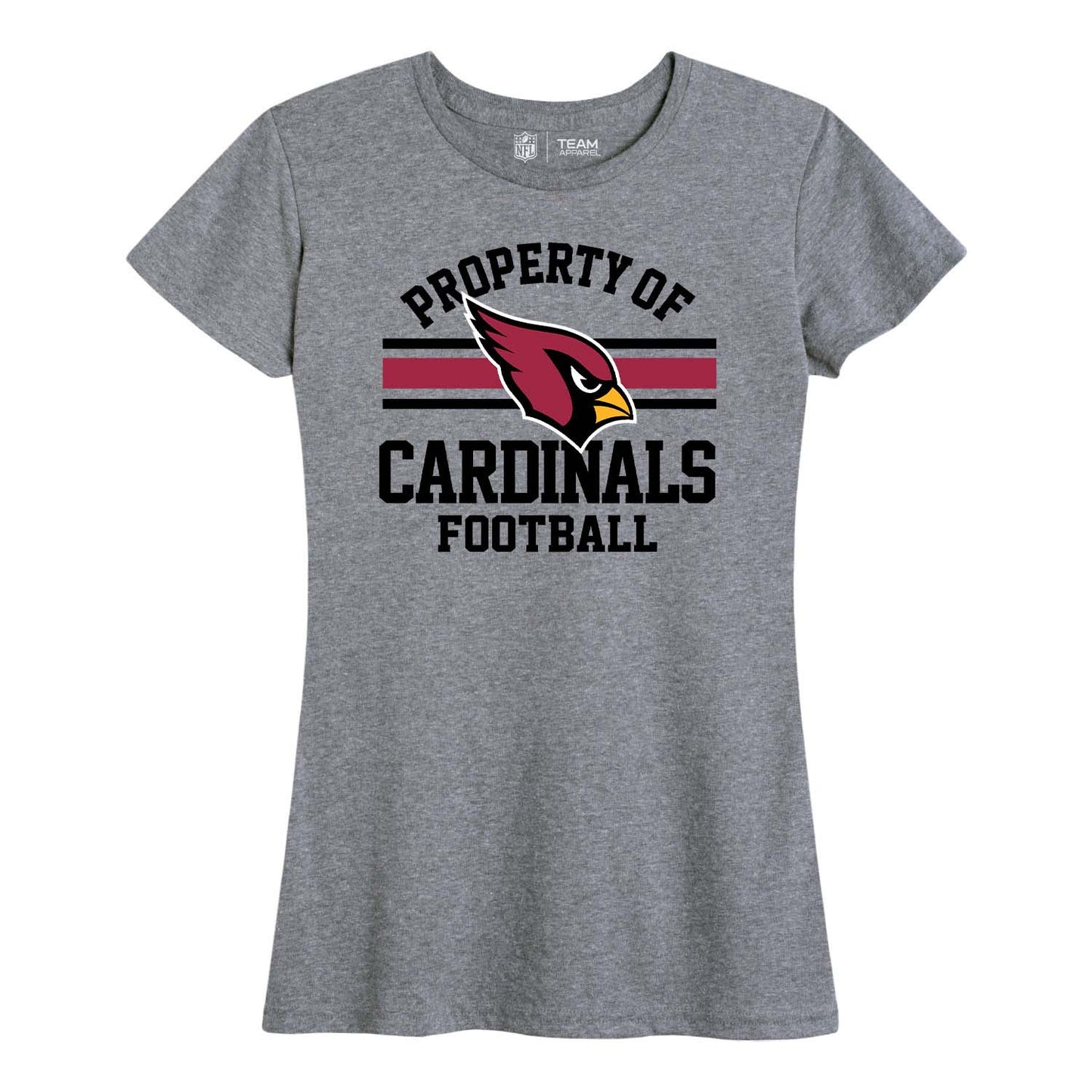Arizona Cardinals NFL Womens Short Sleeve Property of Tshirt - Gray