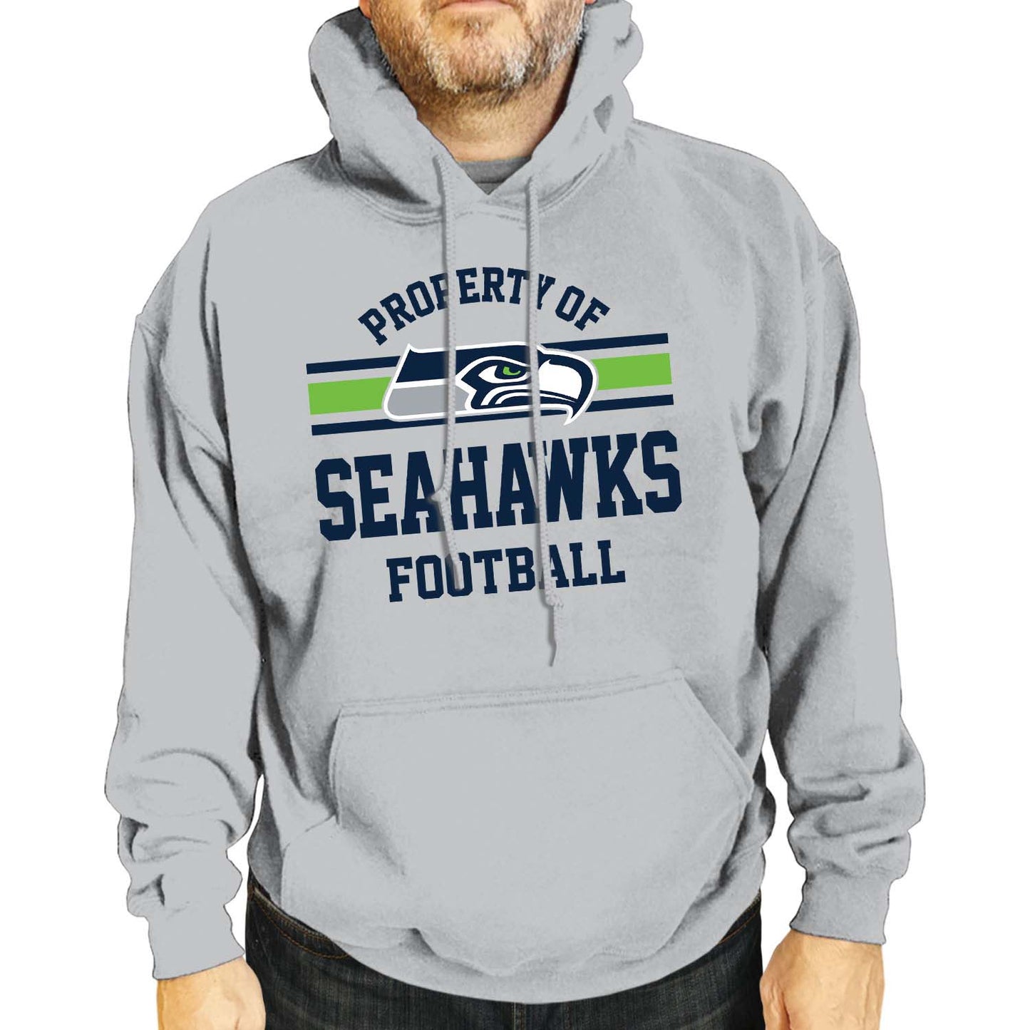 Seattle Seahawks NFL Adult Property Of Hooded Sweatshirt - Sport Gray