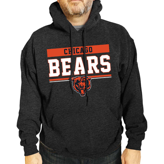 Chicago Bears NFL Adult Gameday Charcoal Hooded Sweatshirt - Charcoal