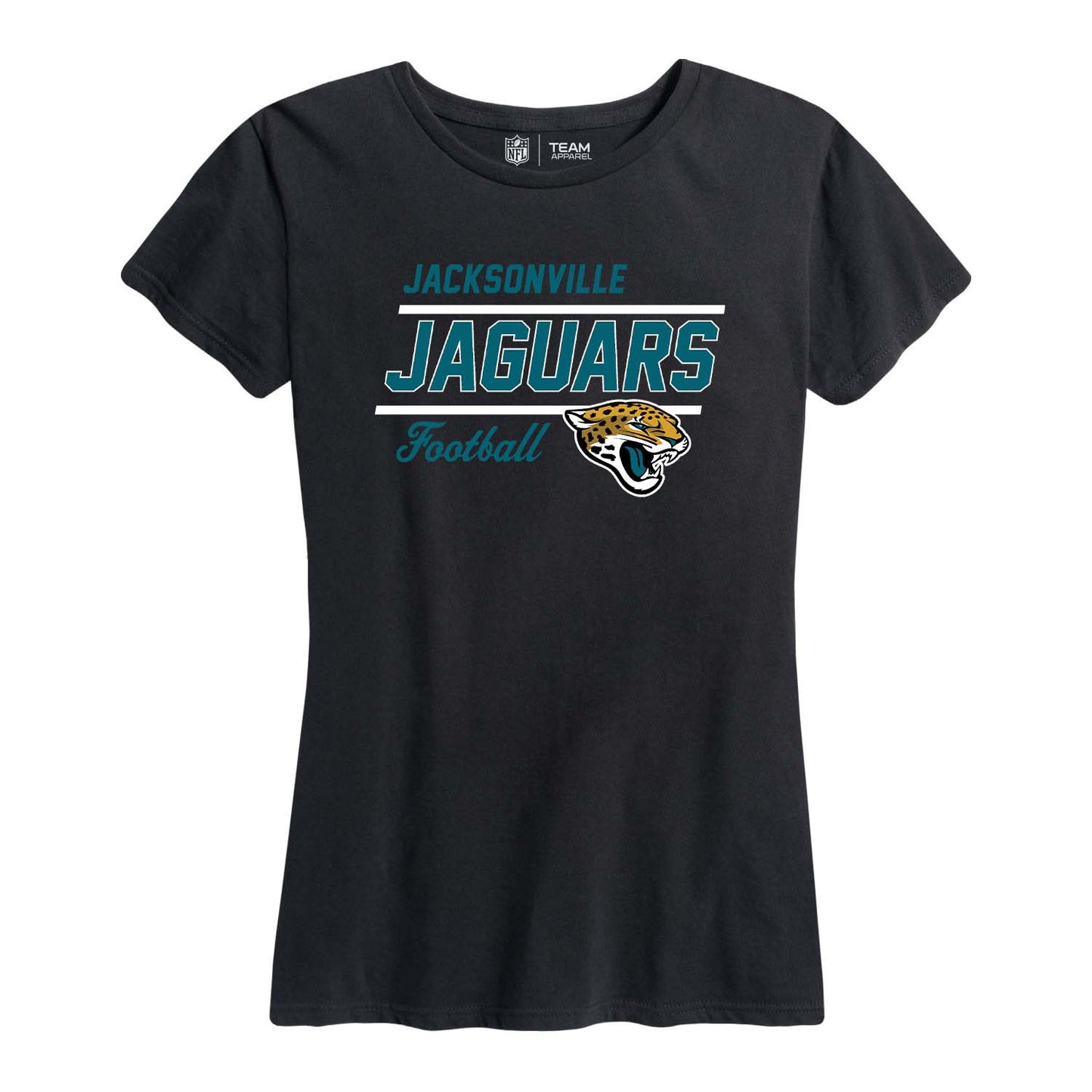 Jacksonville Jaguars NFL Womens Plus Size Relaxed Fit T-Shirt - Black