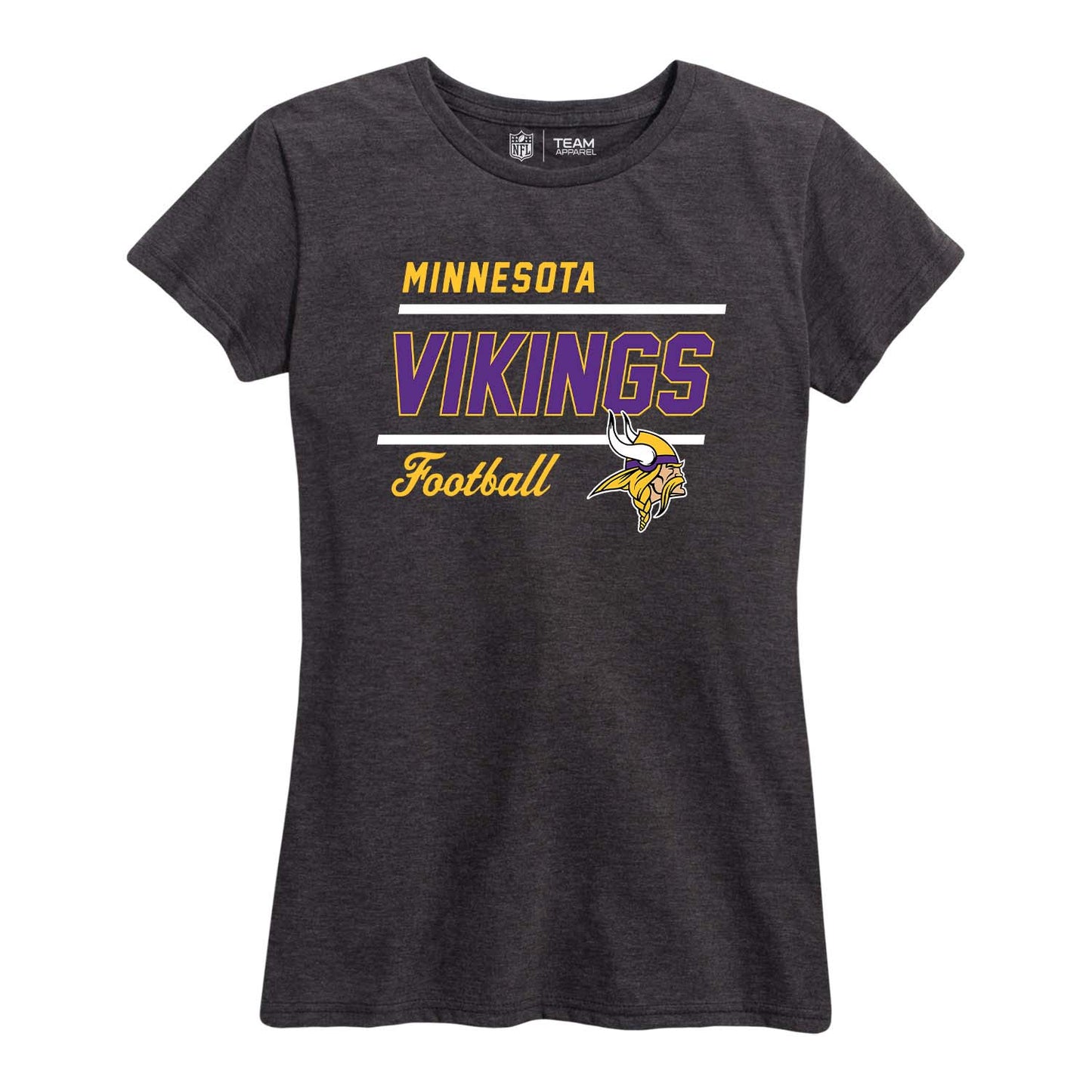 Minnesota Vikings NFL Womens Plus Size Relaxed Fit T-Shirt - Team Color