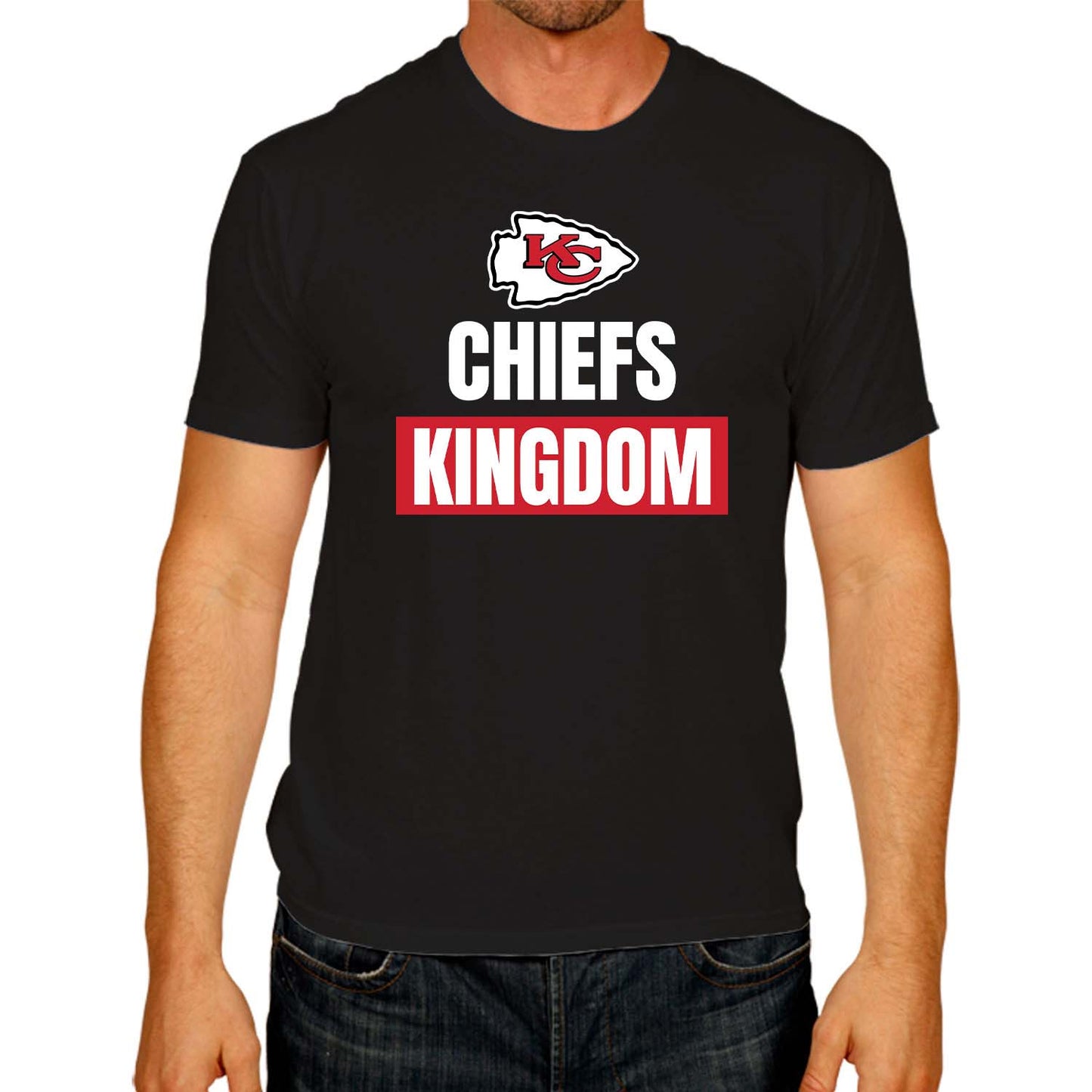 Kansas City Chiefs NFL Adult Team Slogan Unisex T-Shirt - Black