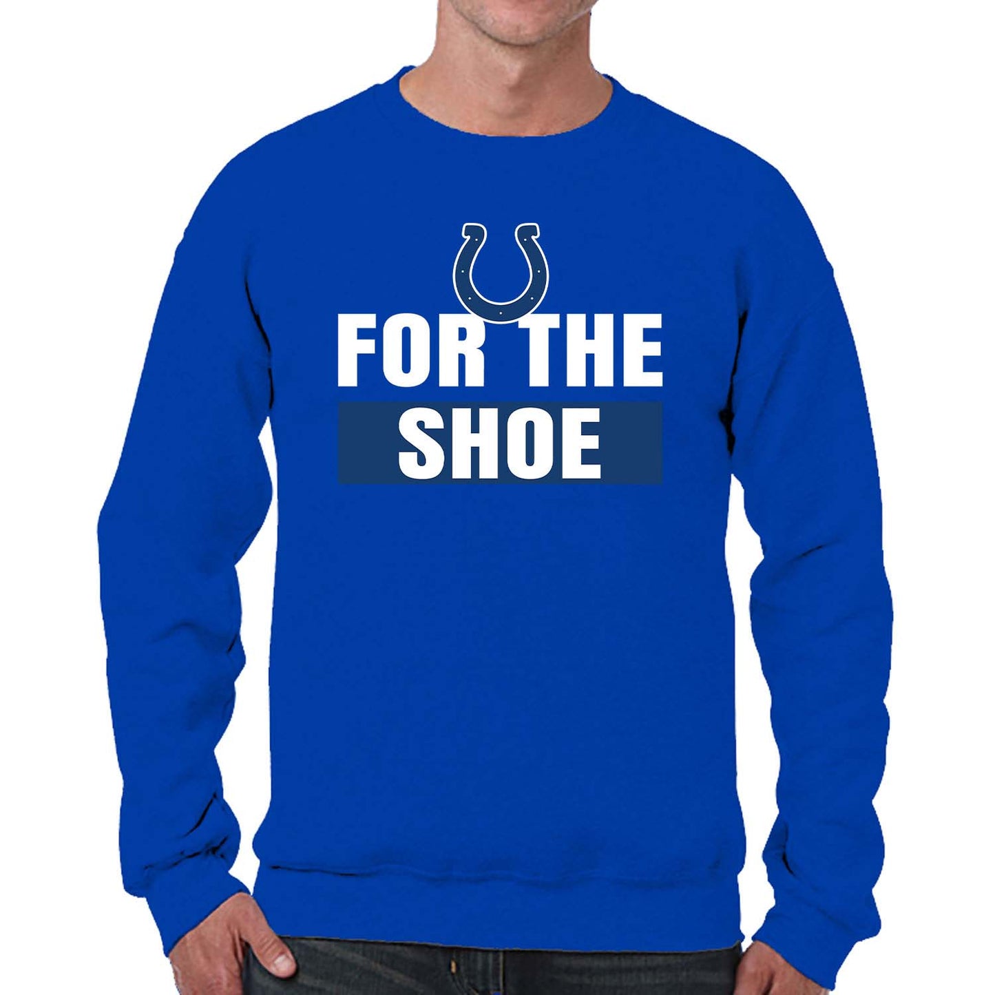 Indianapolis Colts NFL Adult Slogan Crewneck Sweatshirt - Royal