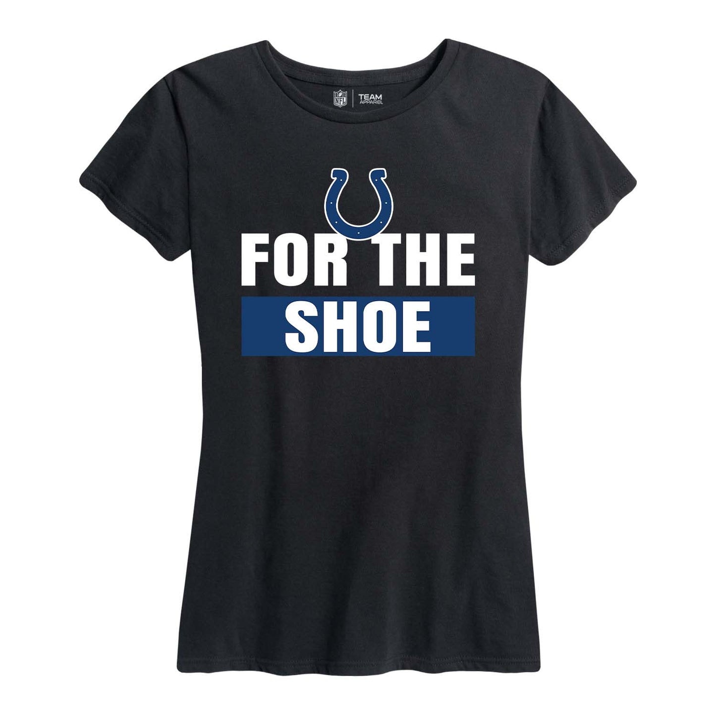 Indianapolis Colts NFL Womens Team Slogan Short Sleeve Tshirt - Black