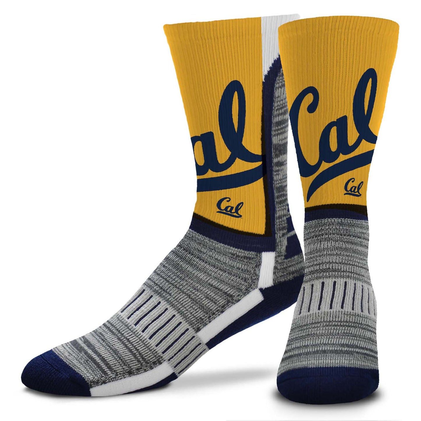 Cal Golden Bears NCAA Adult State and University Crew Socks - Yellow