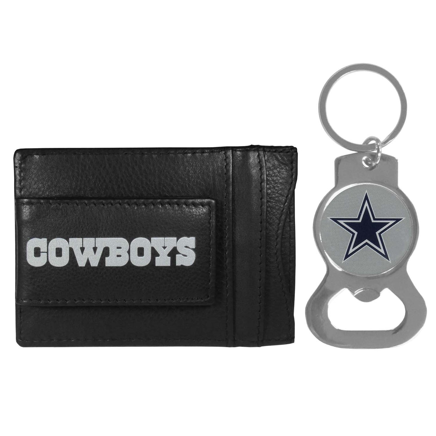 Dallas Cowboys NFL Bottle Opener Keychain Bundle - Black