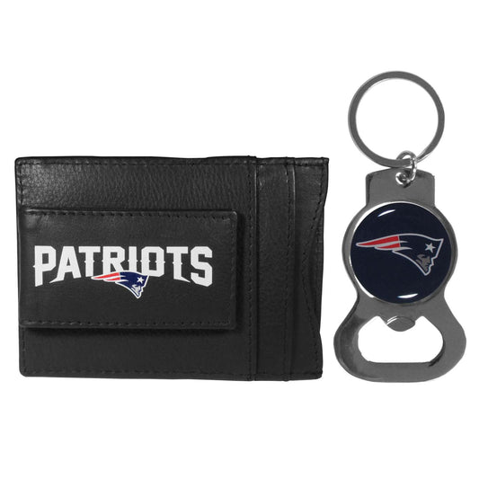 New England Patriots NFL Bottle Opener Keychain Bundle - Black