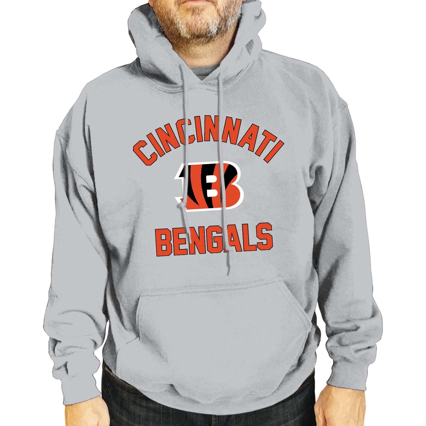 Cincinnati Bengals NFL Adult Gameday Hooded Sweatshirt - Sport Gray