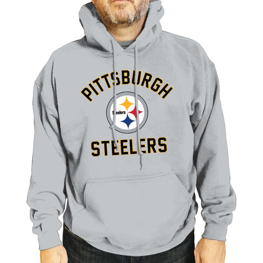 Pittsburgh Steelers NFL Adult Gameday Hooded Sweatshirt - Sport Gray