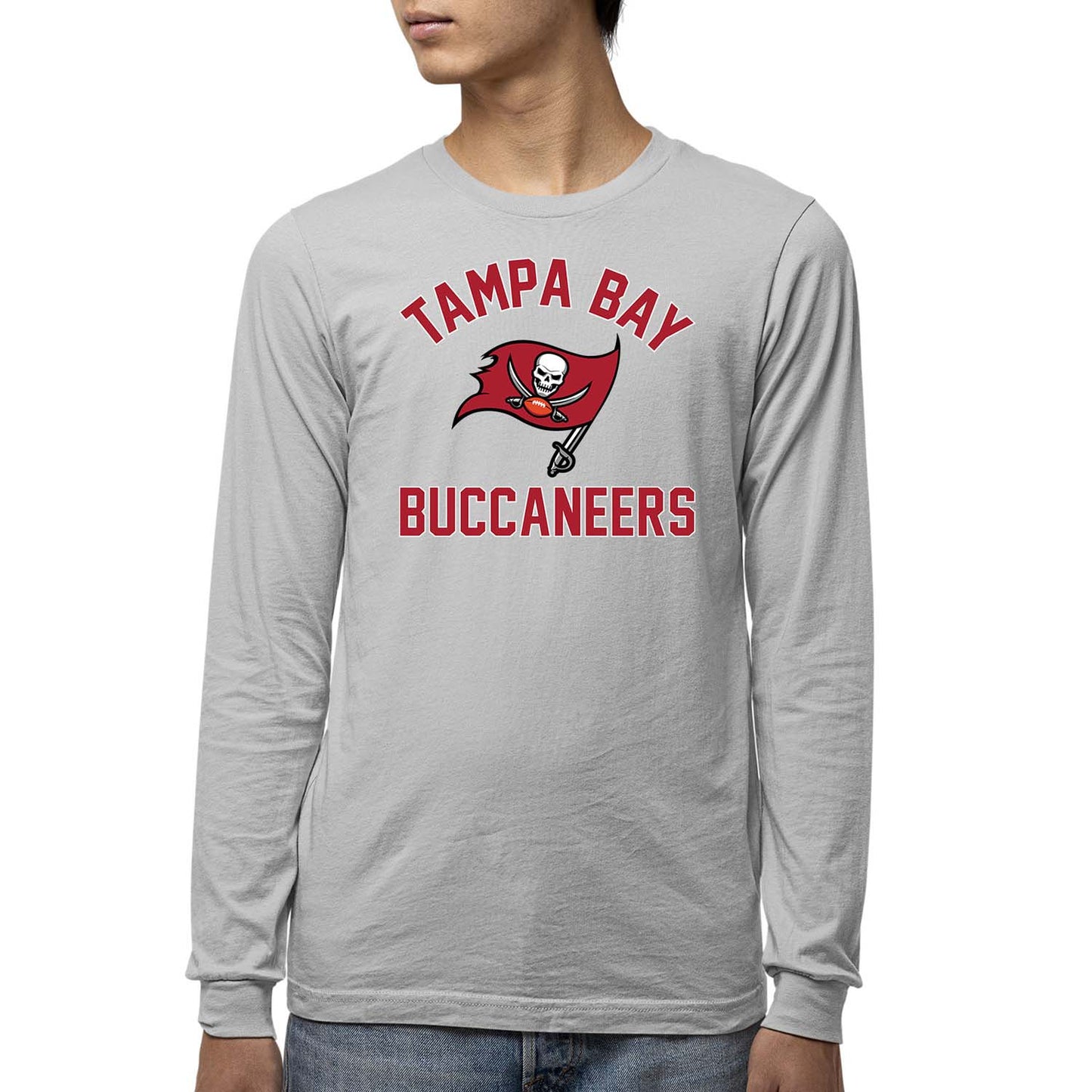 Tampa Bay Buccaneers NFL Gameday Youth Football Long Sleeve Shirt - Gray