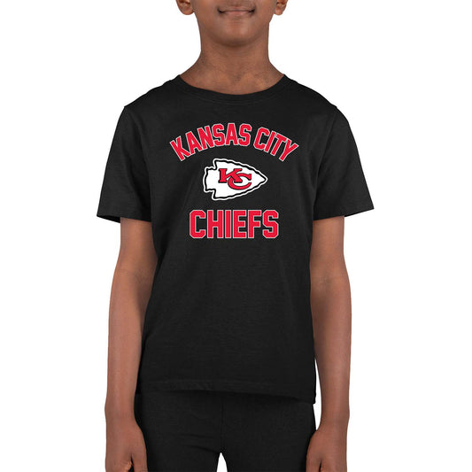 Kansas City Chiefs NFL Youth Gameday Football T-Shirt - Black