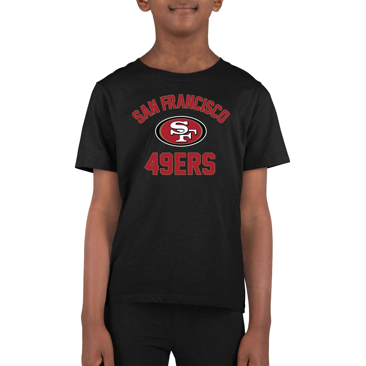 San Francisco 49ers NFL Youth Gameday Football T-Shirt - Black