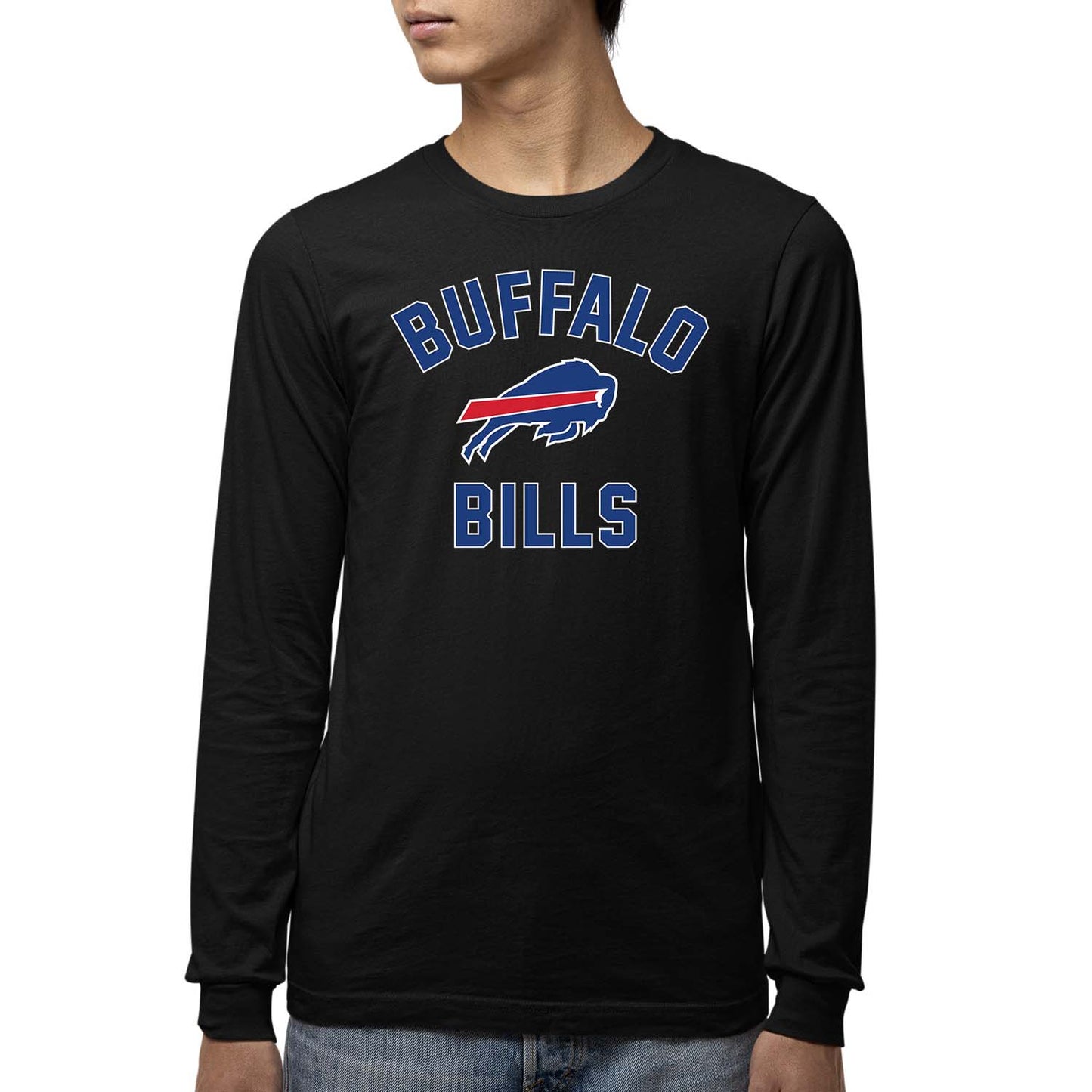 Buffalo Bills NFL Gameday Youth Football Long Sleeve Shirt - Black