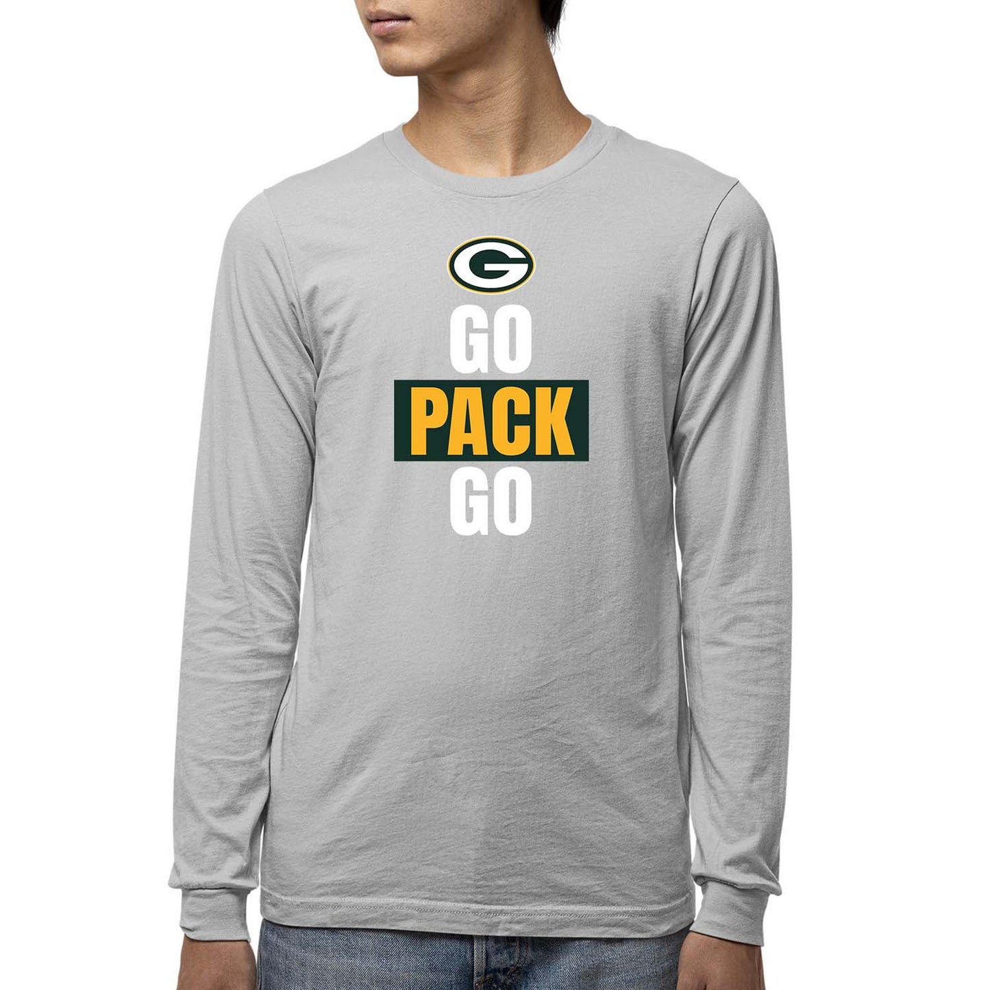 Green Bay Packers NFL Youth Team Slogan Long Sleeve Shirt - Gray