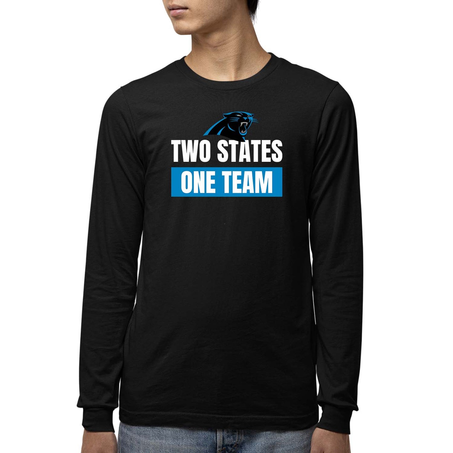 Carolina Panthers NFL Youth Team Slogan Long Sleeve Shirt - Black