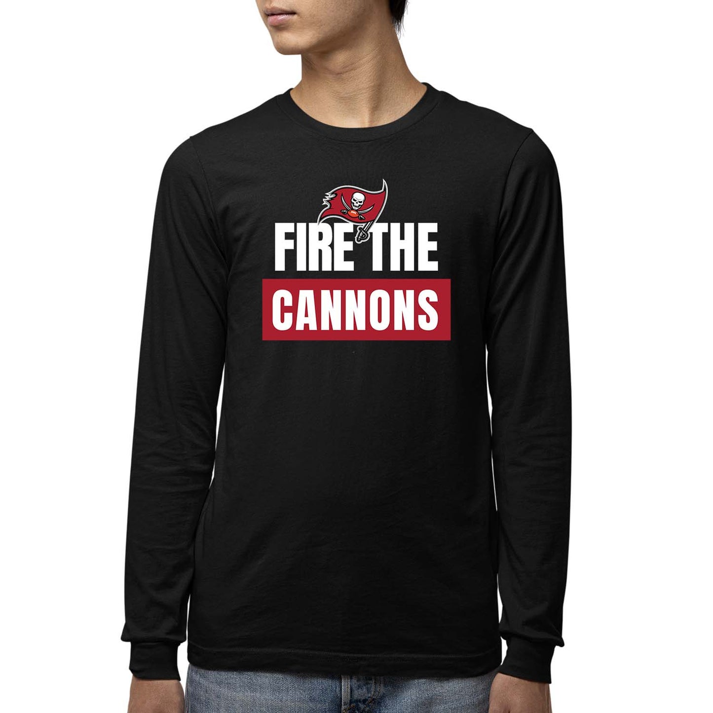 Tampa Bay Buccaneers NFL Youth Team Slogan Long Sleeve Shirt - Black