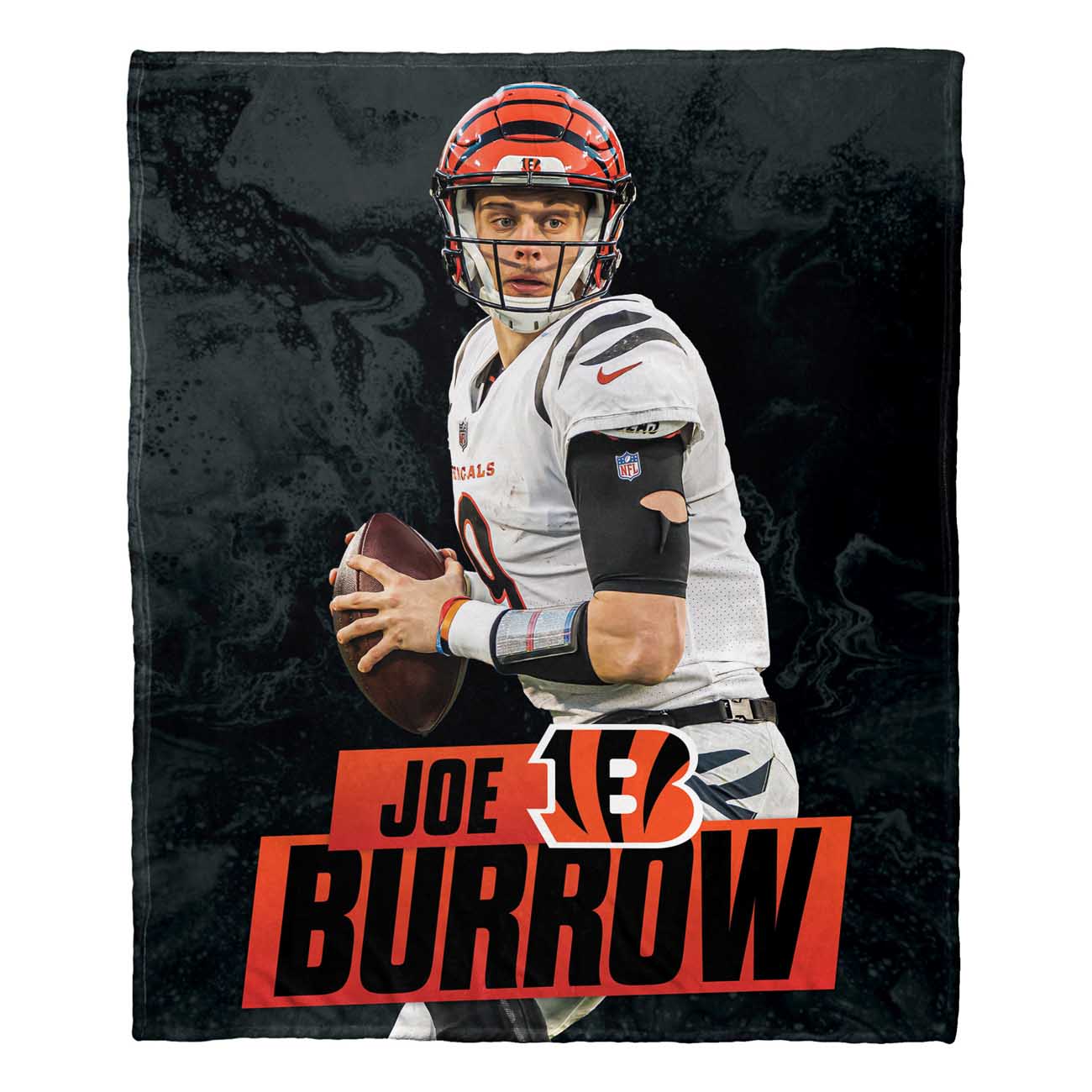 Cincinnati Bengals NFL Hi-Def Silk Blanket - Black