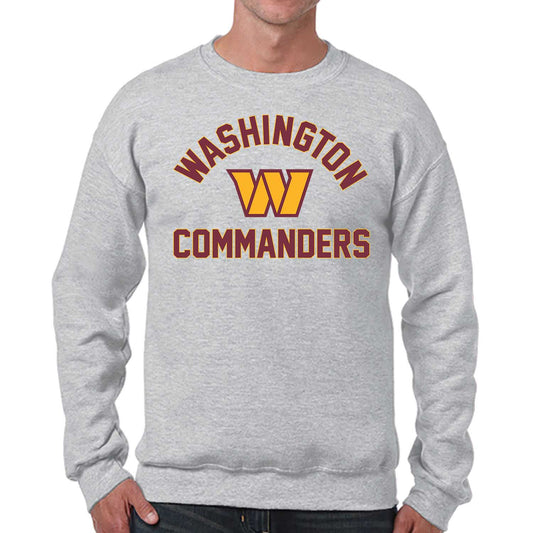Washington Commanders NFL Adult Gameday Football Crewneck Sweatshirt - Gray