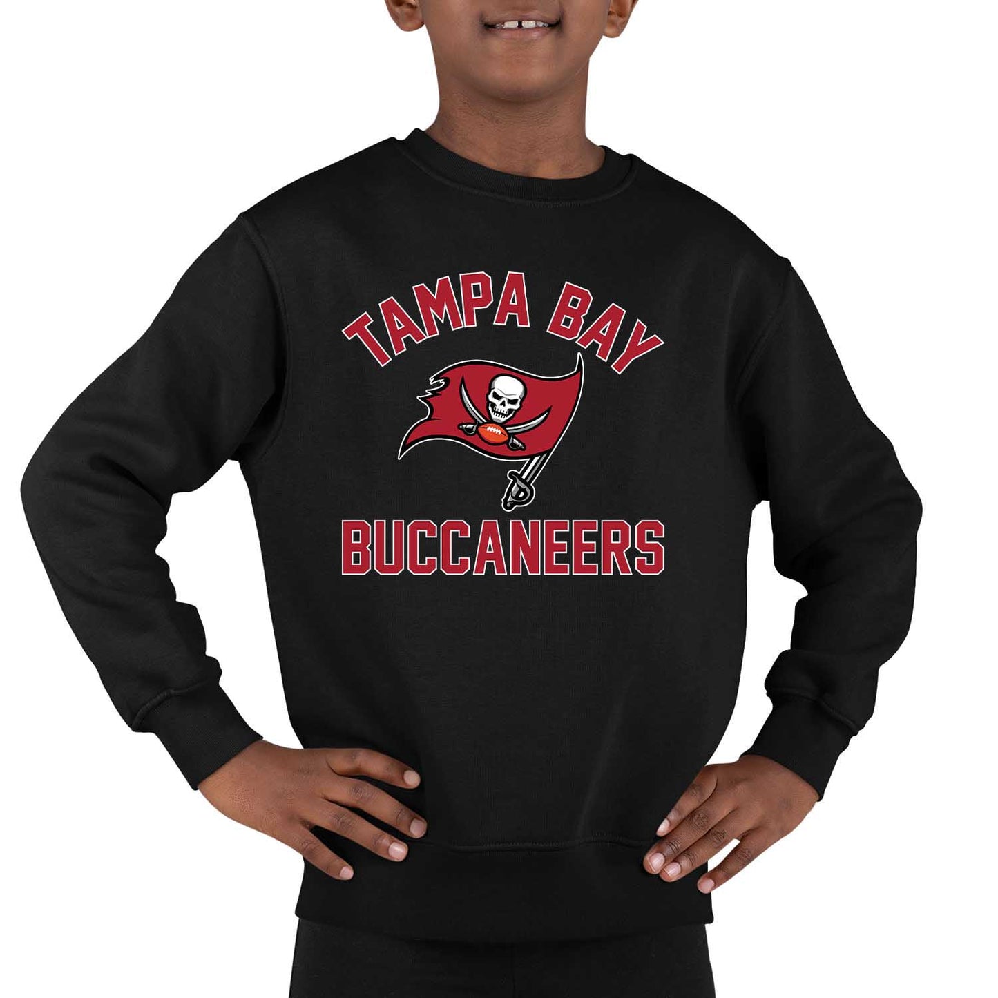 Tampa Bay Buccaneers NFL Youth Gameday Crewneck Sweatshirt - Black
