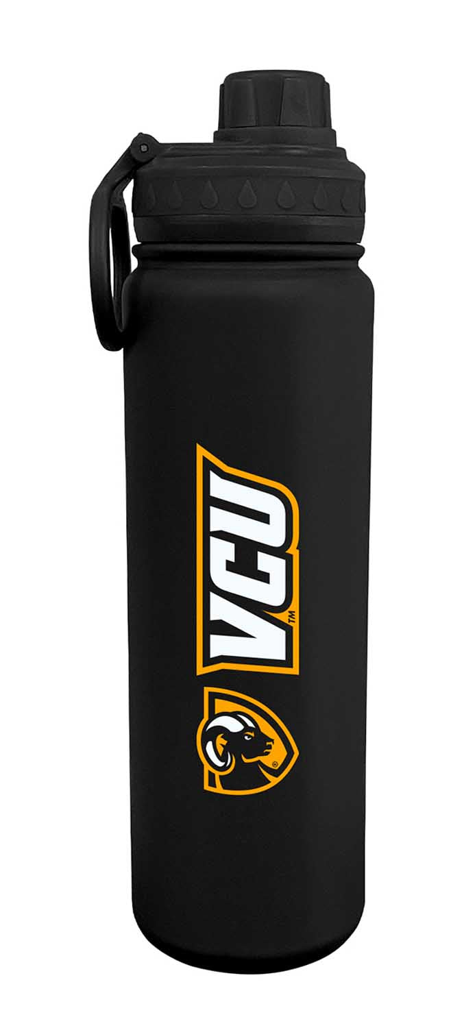 VCU Rams NCAA Stainless Steel Water Bottle - Black