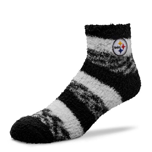 Pittsburgh Steelers NFL Cozy Soft Slipper Socks - Black