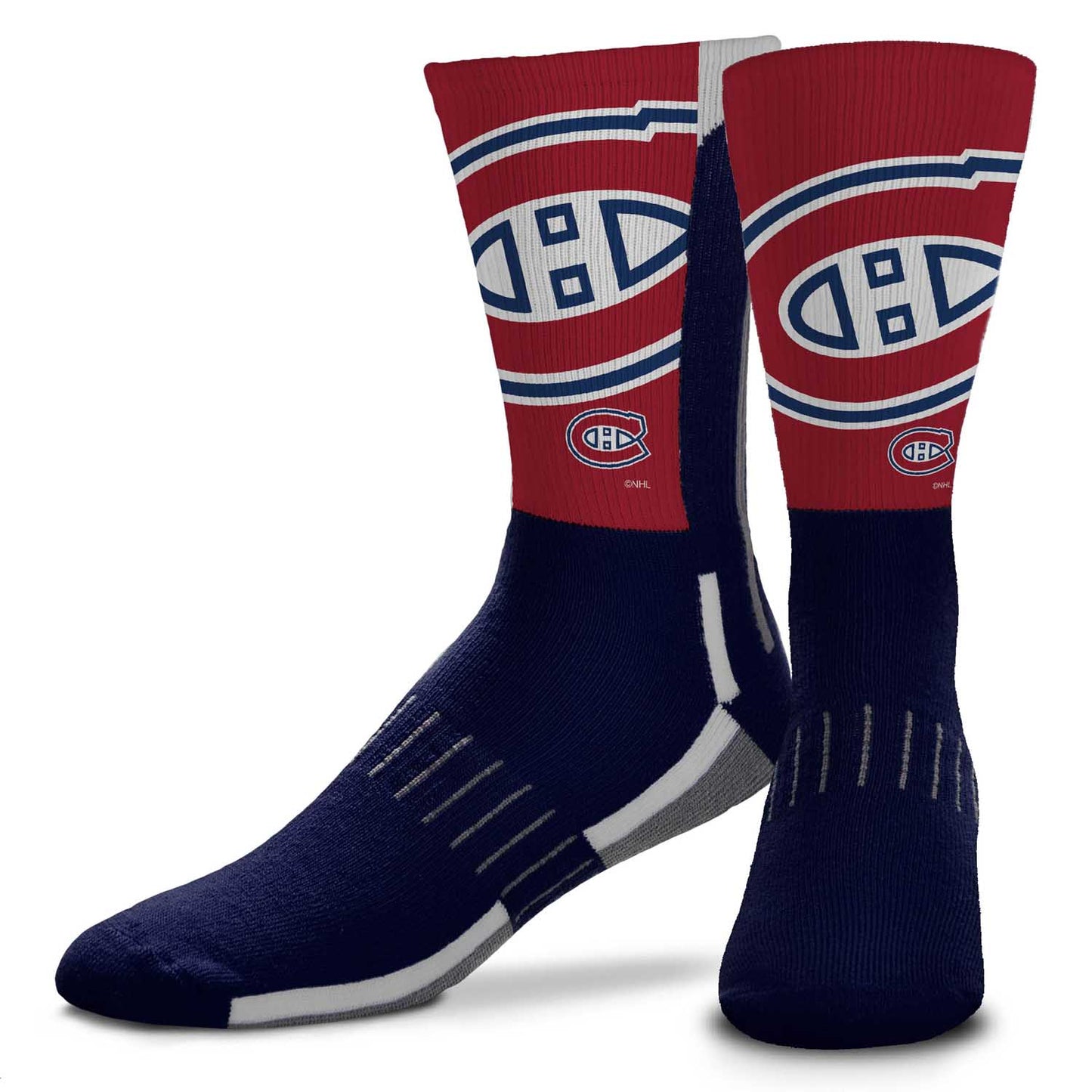 Montreal Canadiens Adult NHL Zoom Curve Team Crew Socks - Navy