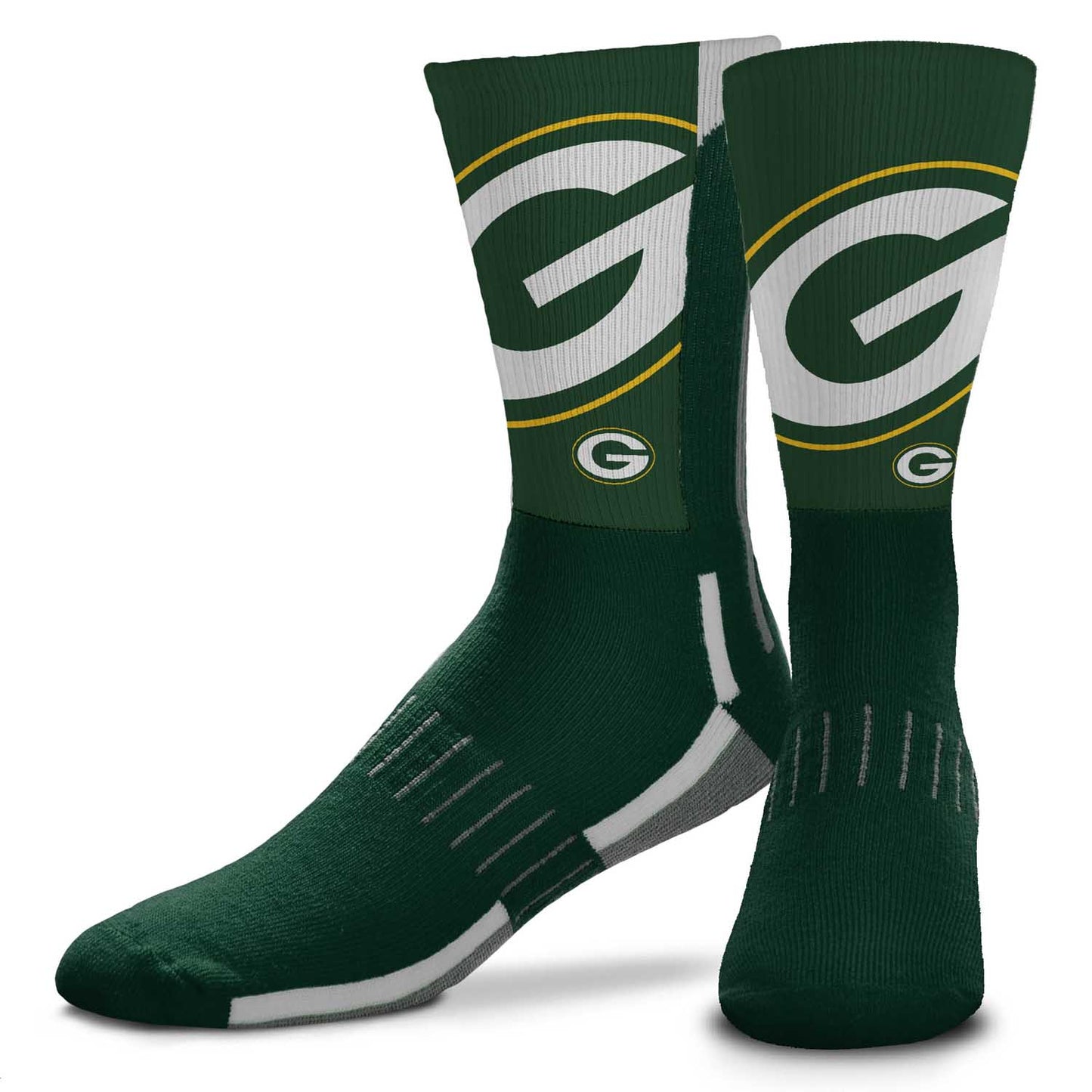 Green Bay Packers NFL Youth V Curve Socks - Team Color