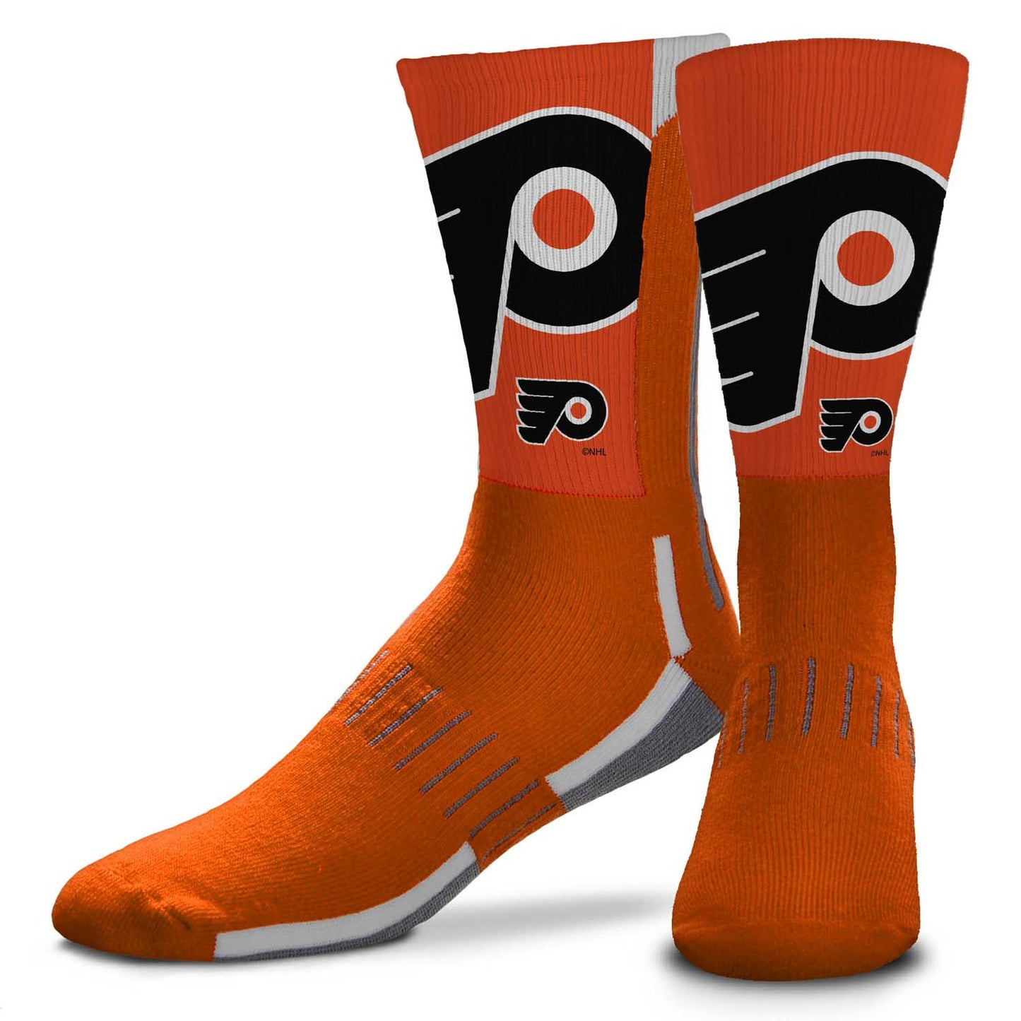 Philadelphia Flyers Adult NHL Zoom Curve Team Crew Socks - Orange