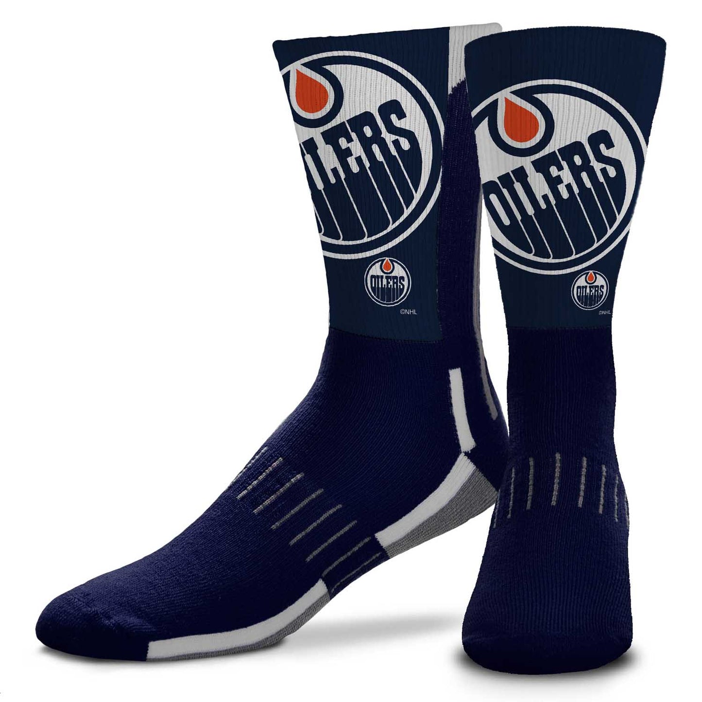 Edmonton Oilers Youth NHL Zoom Curve Team Crew Socks - Navy