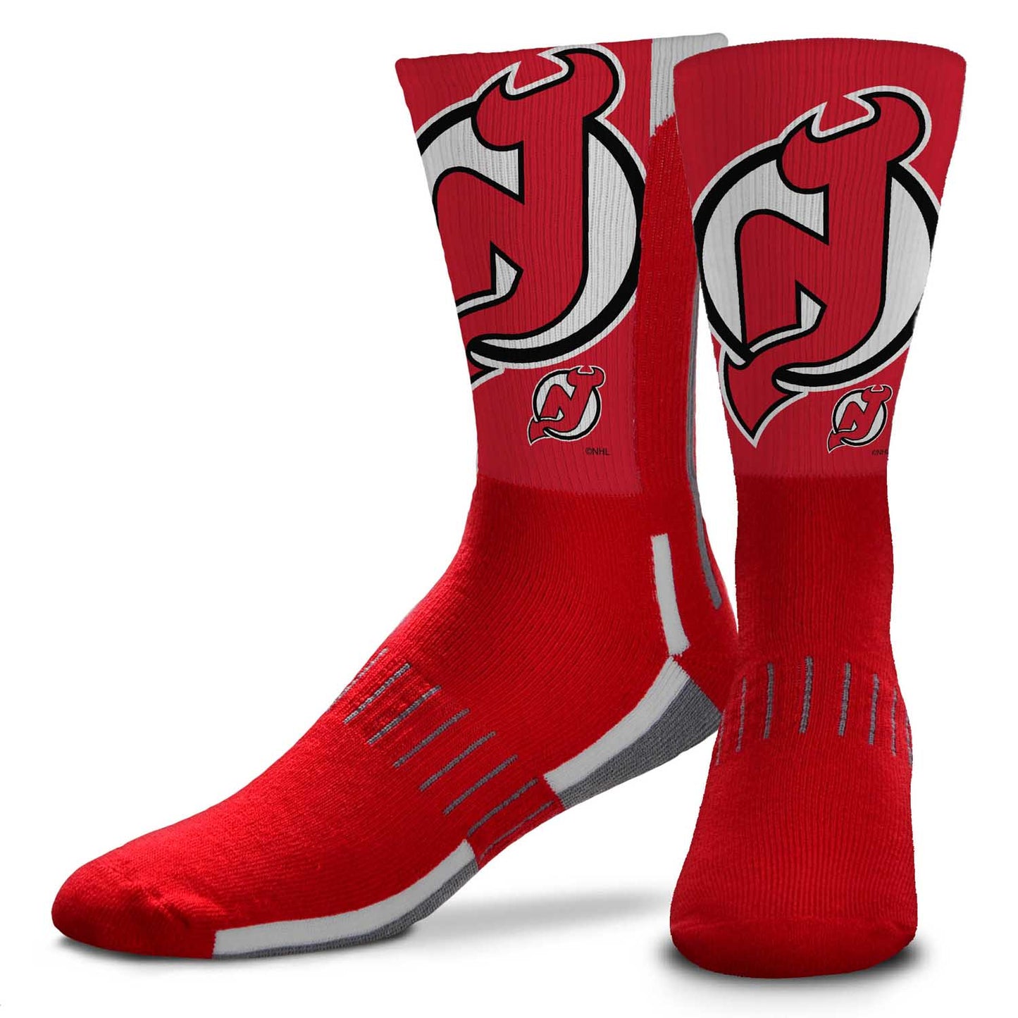 New Jersey Devils Youth NHL Zoom Curve Team Crew Socks - Red