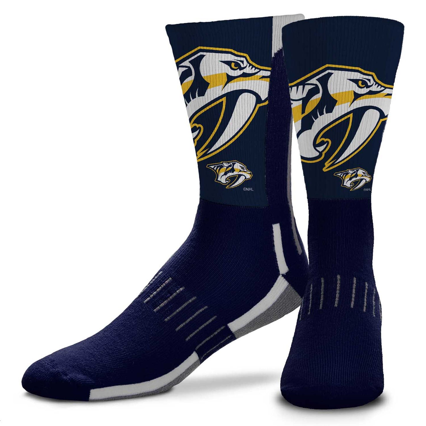 Nashville Predators Youth NHL Zoom Curve Team Crew Socks - Navy