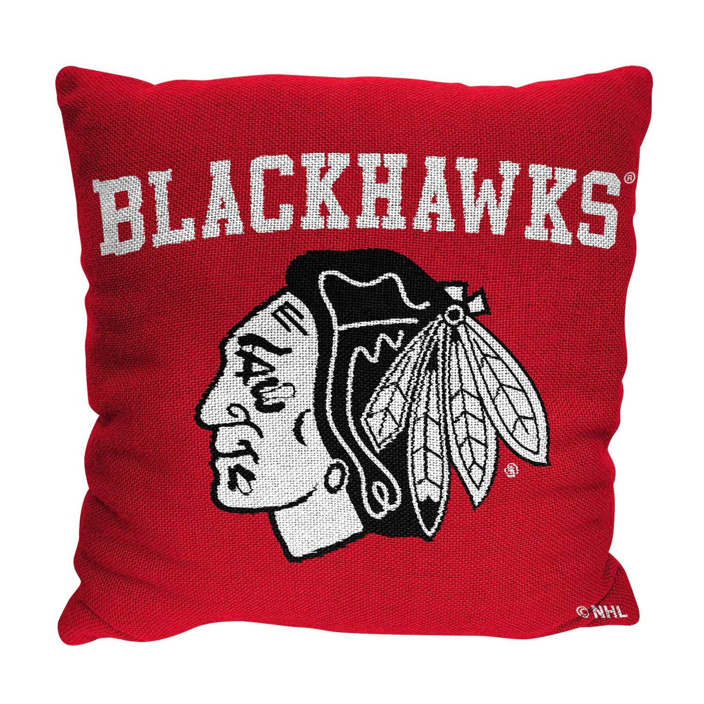 Chicago Blackhawks NHL Decorative Pillows- Enhance Your Space with Woven Throw Pillows - Red