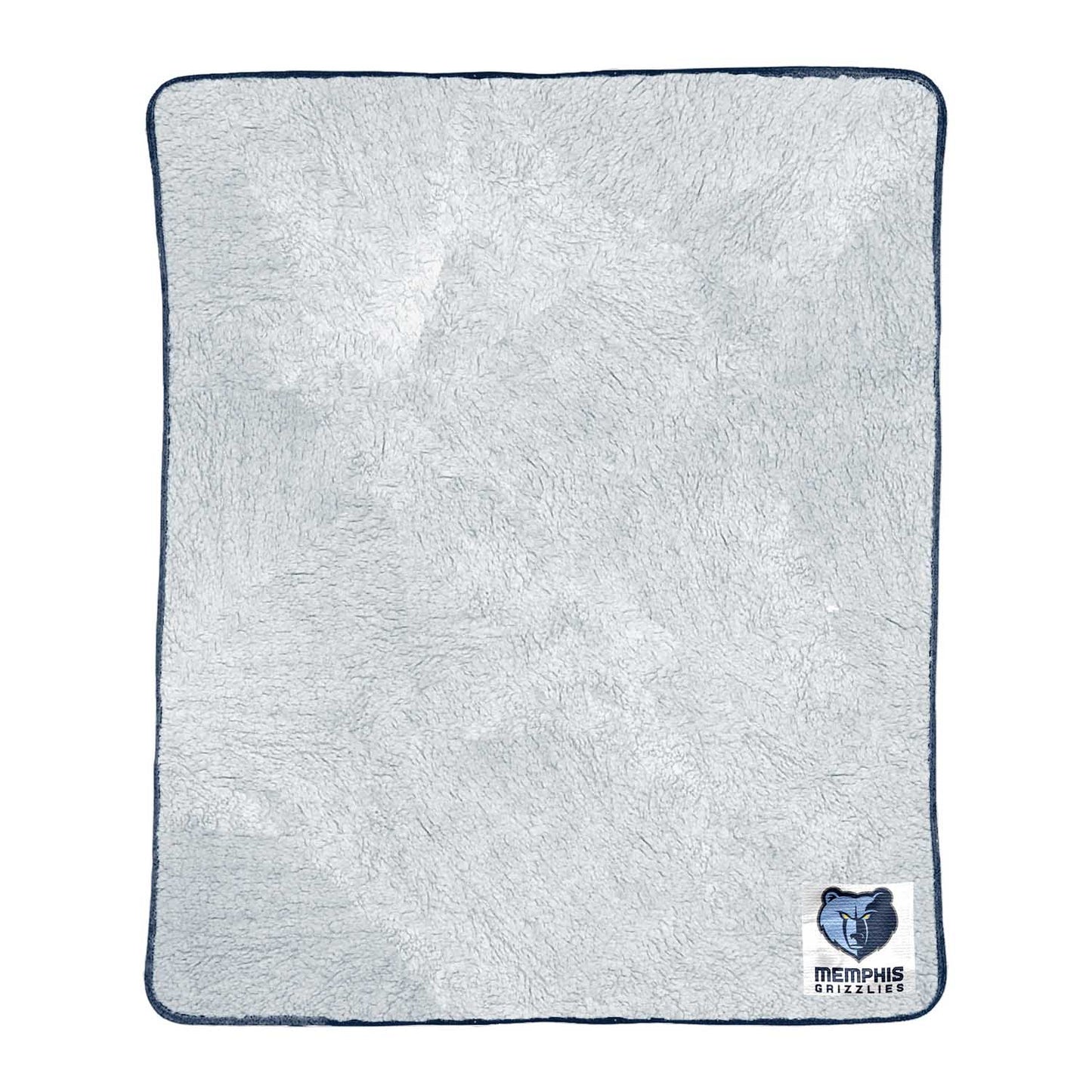 Memphis Grizzlies NBA Silk Touch Sherpa Throw Blanket - Blue