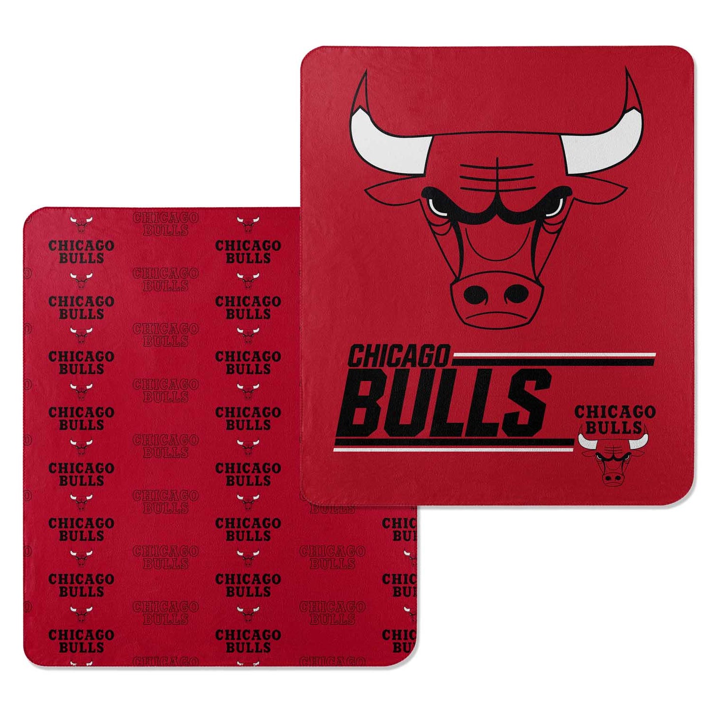 Chicago Bulls NBA Double Sided Blanket - Red
