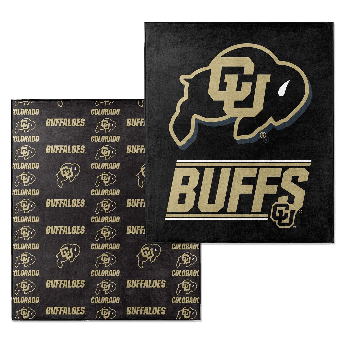 Colorado Buffaloes NCAA Double Sided Blanket - Black