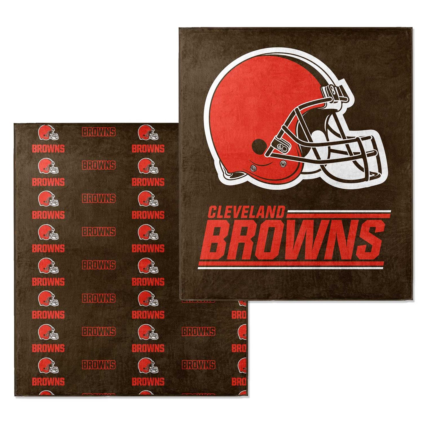 Cleveland Browns NFL Double Sided Blanket - Brown