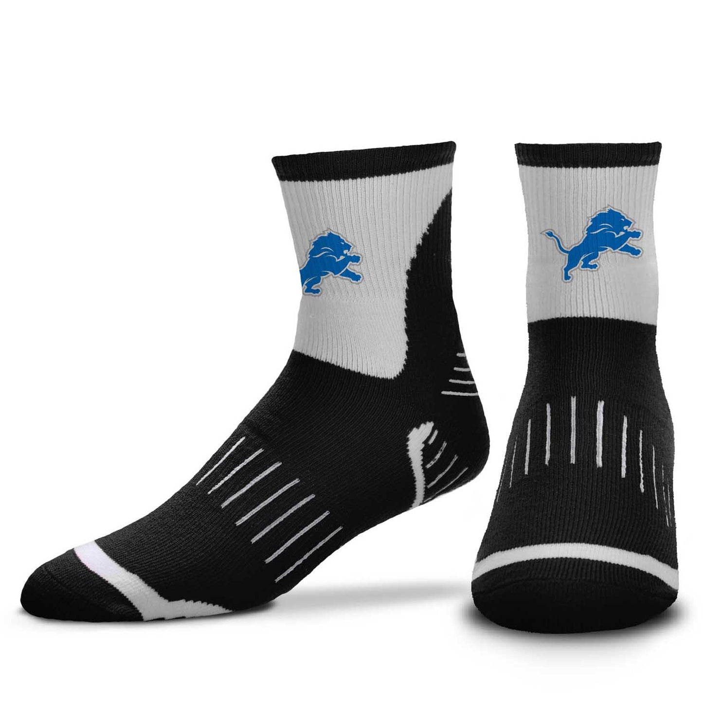 Detroit Lions NFL Performance Quarter Length Socks - Black