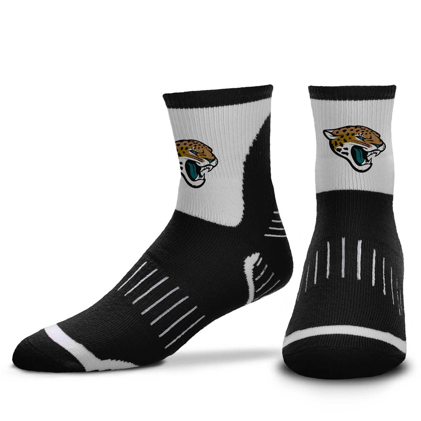 Jacksonville Jaguars NFL Youth Performance Quarter Length Socks - Black