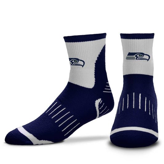 Seattle Seahawks NFL Youth Performance Quarter Length Socks - Navy