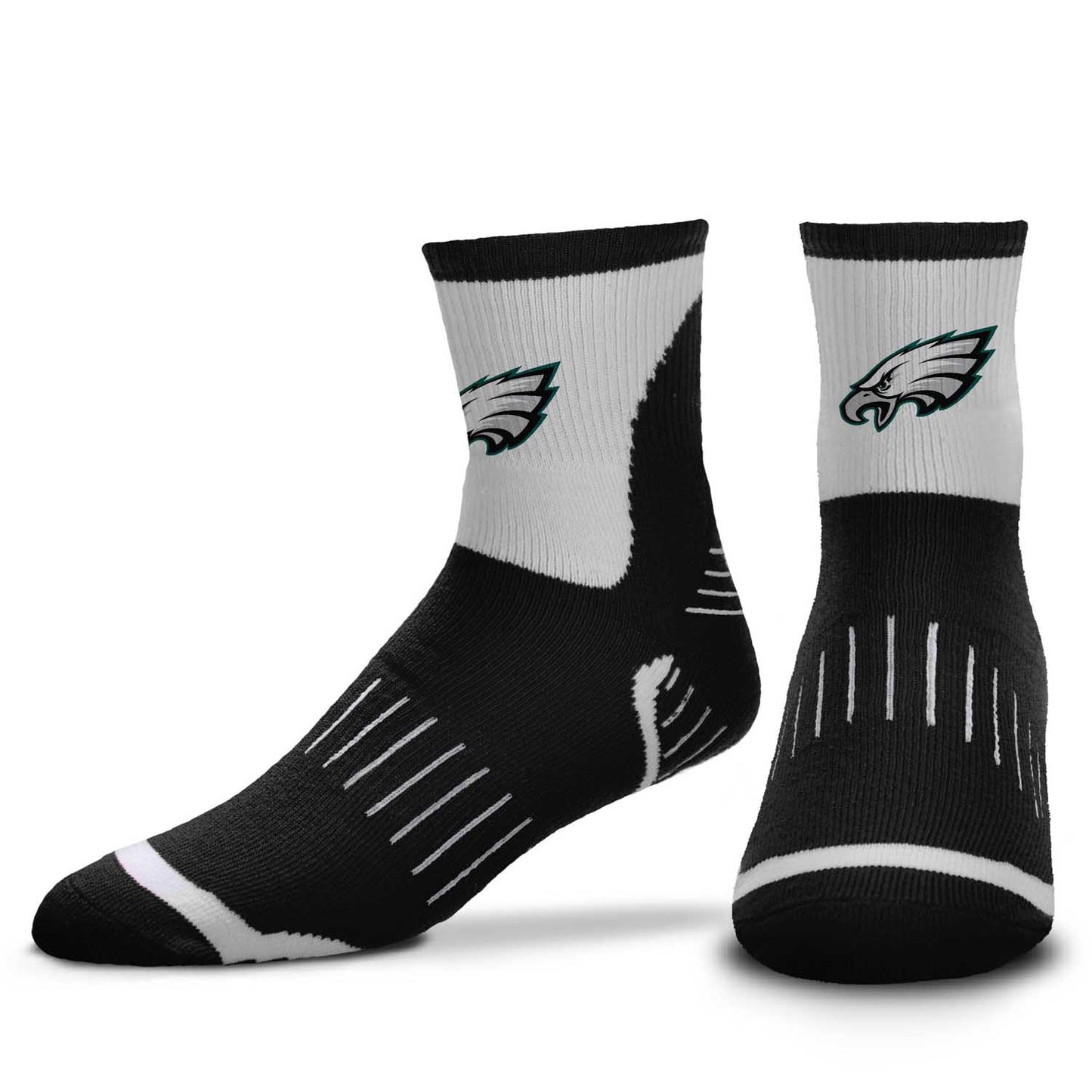 Philadelphia Eagles NFL Youth Performance Quarter Length Socks - Black